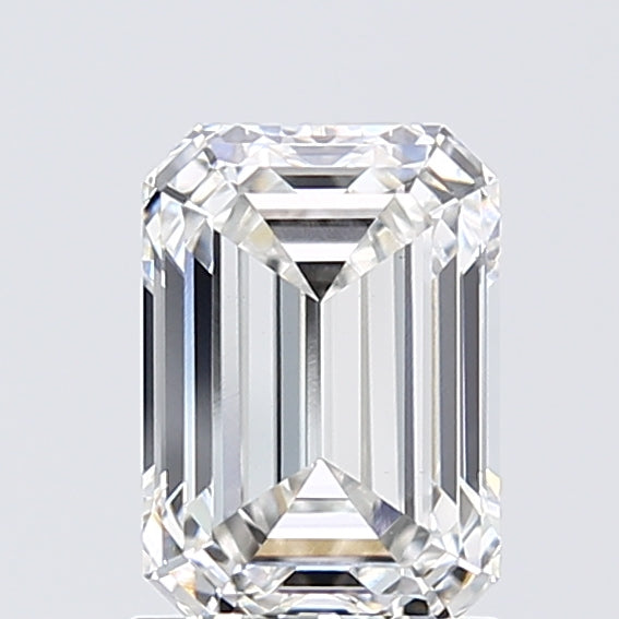 1.71 Carat Emerald Lab Diamond with  Cut Diamond in 14KT  view 1
