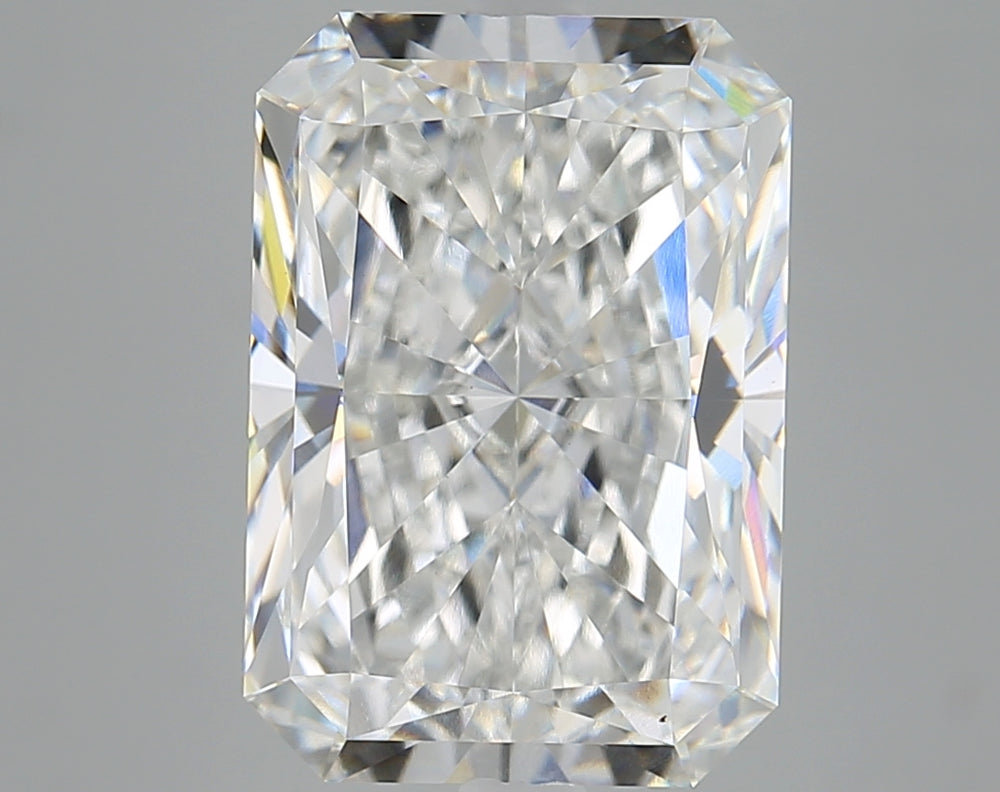 7.58 Carat Radiant Lab Diamond with  Cut Diamond in 14KT  view 1
