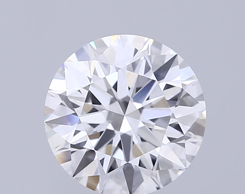 3.03 Carat Round Lab Diamond with  Cut Diamond in 14KT  view 1
