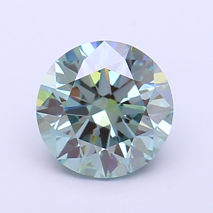 1.79 Carat Round Lab Diamond with  Cut Diamond in 14KT  view 1
