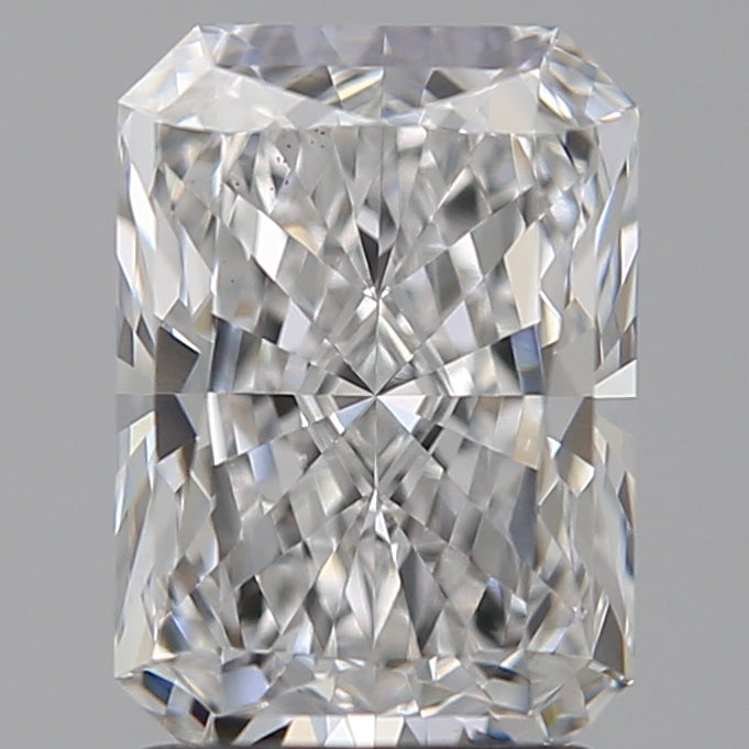 2.03 Carat Radiant Lab Diamond with  Cut Diamond in 14KT  view 1
