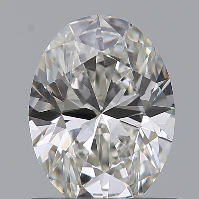 0.71 Carat Oval Natural Diamond with  Cut Diamond in 14KT  view 1
