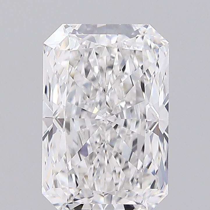 2.5 Carat Radiant Lab Diamond with  Cut Diamond in 14KT  view 1
