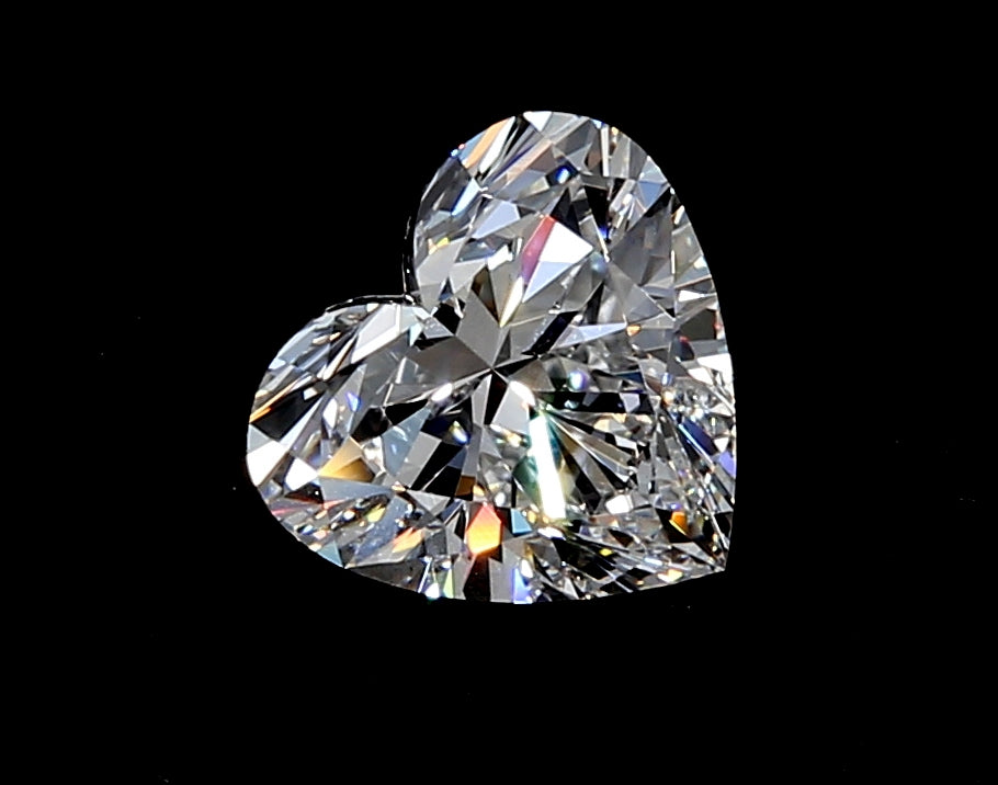 1.51 Carat Heart Lab Diamond with  Cut Diamond in 14KT  view 1
