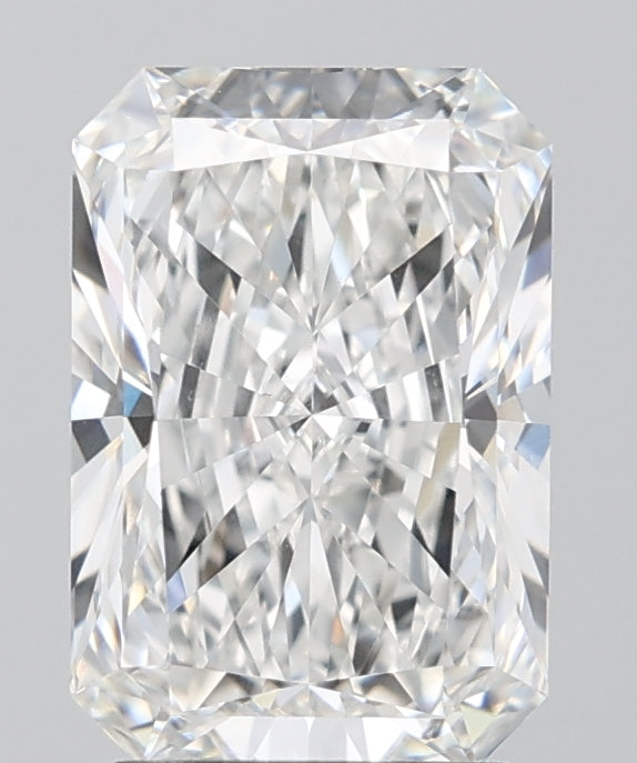 2.78 Carat Radiant Lab Diamond with  Cut Diamond in 14KT  view 1
