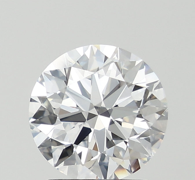 1.51 Carat Round Lab Diamond with  Cut Diamond in 14KT  view 1
