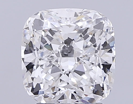 3.06 Carat Cushion Lab Diamond with  Cut Diamond in 14KT  view 1
