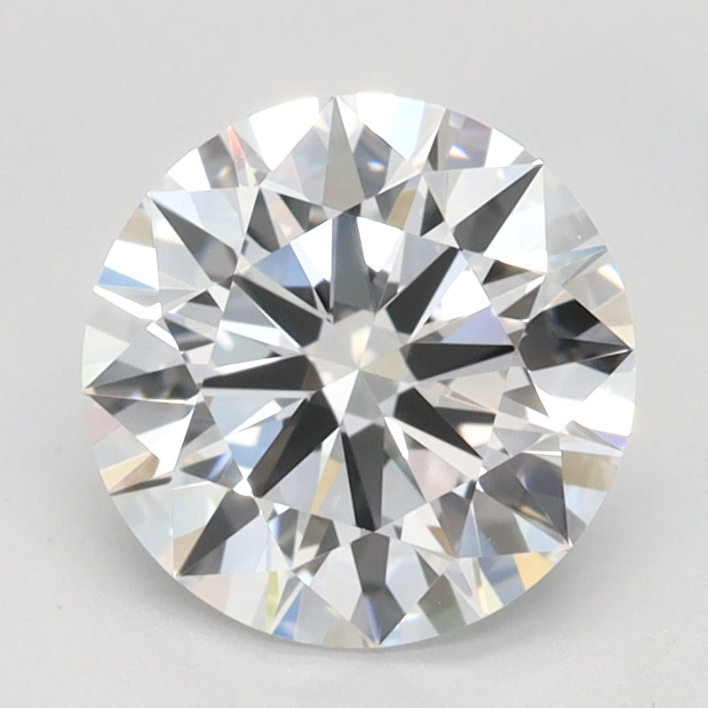 1.5 Carat Round Lab Diamond with  Cut Diamond in 14KT  view 1
