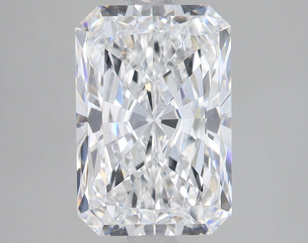 3.01 Carat Radiant Lab Diamond with  Cut Diamond in 14KT  view 1
