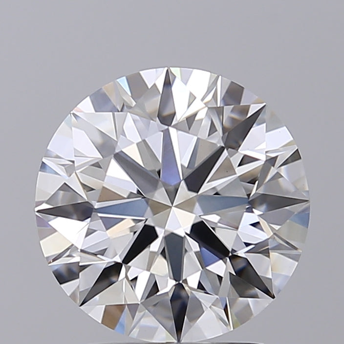2.56 Carat Round Lab Diamond & 2.58 Carat Round Lab Diamond with  Cut Diamond in 14KT  view 1
