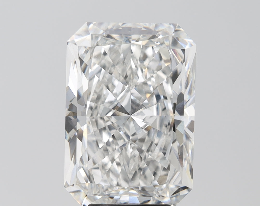 6.84 Carat Radiant Lab Diamond with  Cut Diamond in 14KT  view 1
