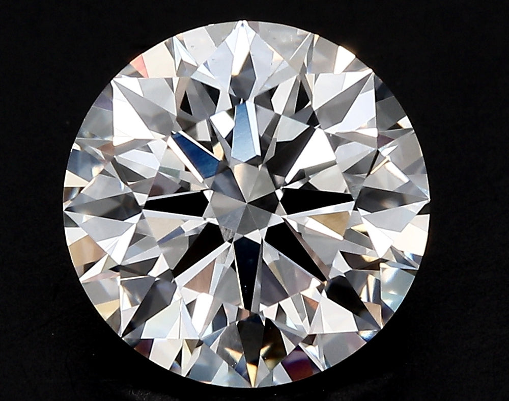 2.03 Carat Round Lab Diamond with  Cut Diamond in 14KT  view 1

