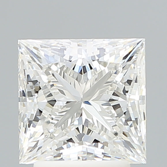 3.04 Carat Princess Lab Diamond with  Cut Diamond in 14KT  view 1
