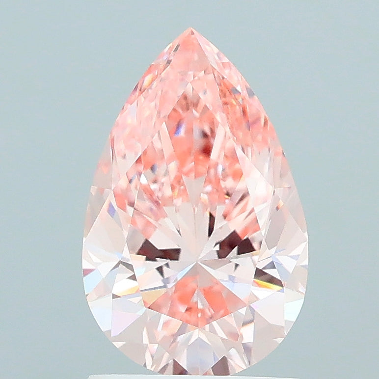 1.5 Carat Pear Lab Diamond with  Cut Diamond in 14KT  view 1
