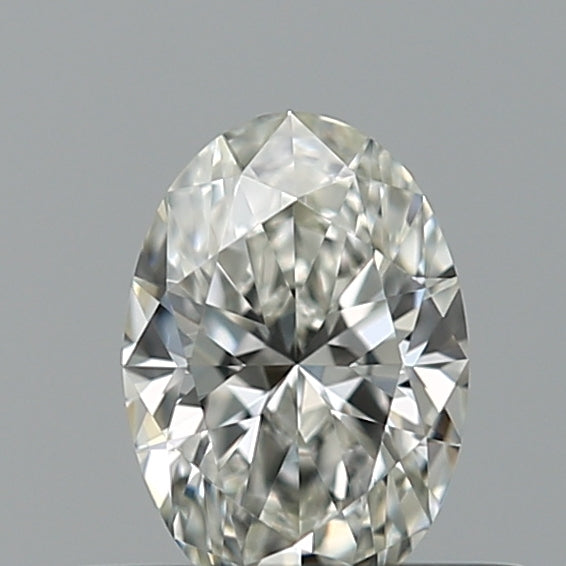 0.34 Carat Oval Natural Diamond with  Cut Diamond in 14KT  view 1
