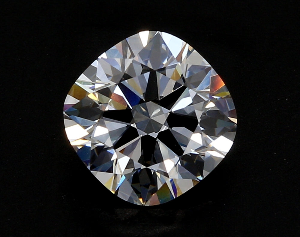 4.02 Carat Cushion Lab Diamond with  Cut Diamond in 14KT  view 1
