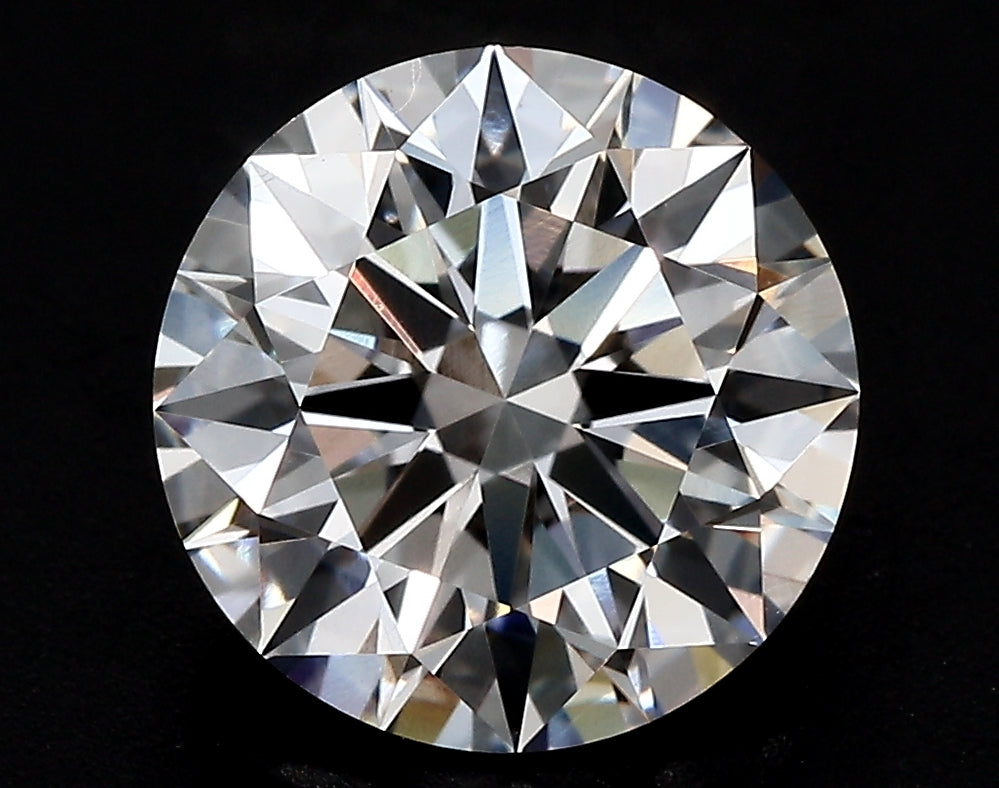 3.26 Carat Round Lab Diamond with  Cut Diamond in 14KT  view 1
