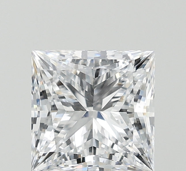 2.0 Carat Princess Lab Diamond with  Cut Diamond in 14KT  view 1
