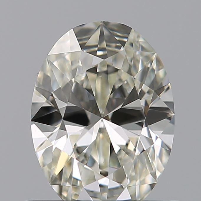 0.56 Carat Oval Natural Diamond with  Cut Diamond in 14KT  view 1
