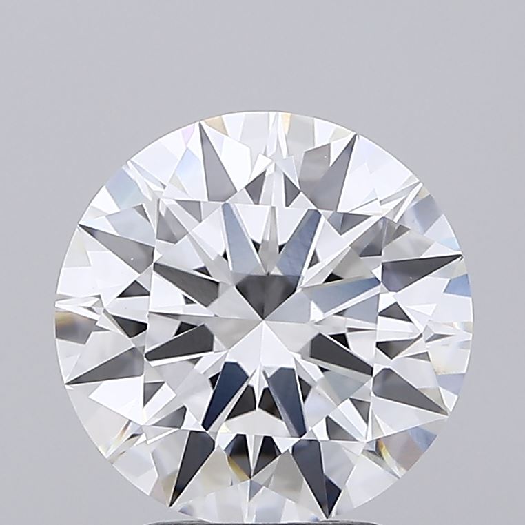 3.0 Carat Round Lab Diamond with  Cut Diamond in 14KT  view 1
