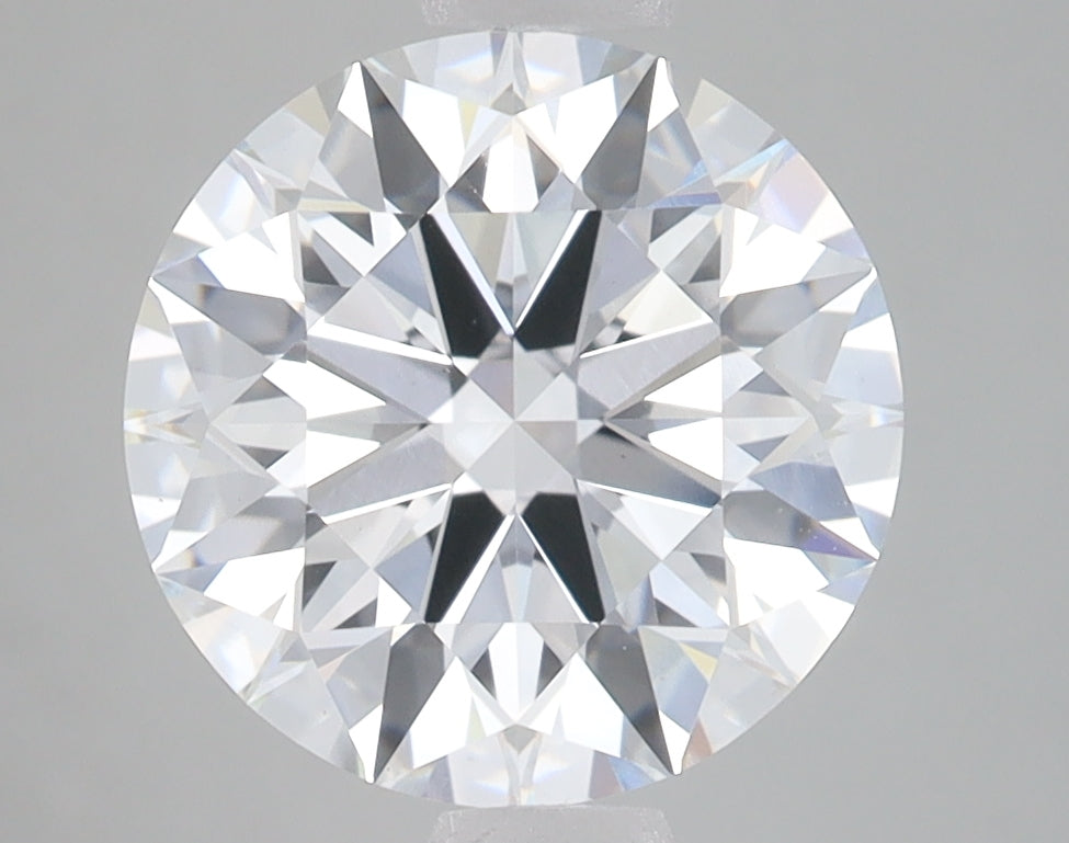 3.49 Carat Round Lab Diamond with  Cut Diamond in 14KT  view 1

