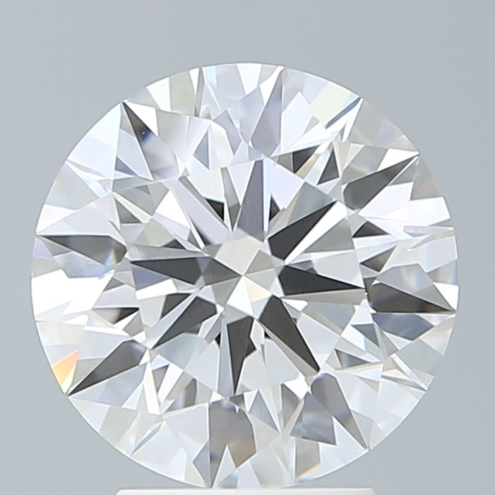 3.6 Carat Round Lab Diamond with  Cut Diamond in 14KT  view 1
