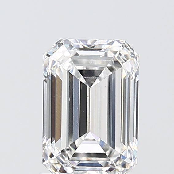 1.59 Carat Emerald Lab Diamond with  Cut Diamond in 14KT  view 1
