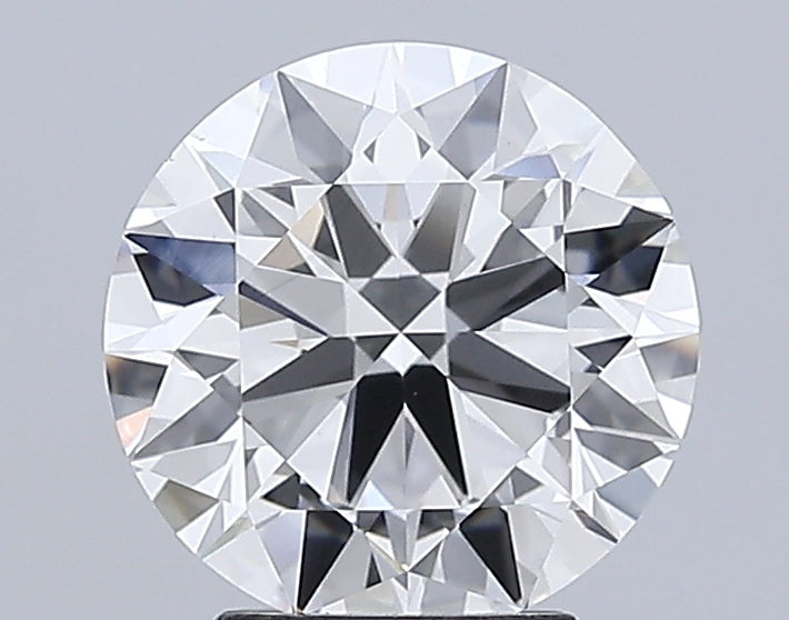 3.5 Carat Round Lab Diamond with  Cut Diamond in 14KT  view 1
