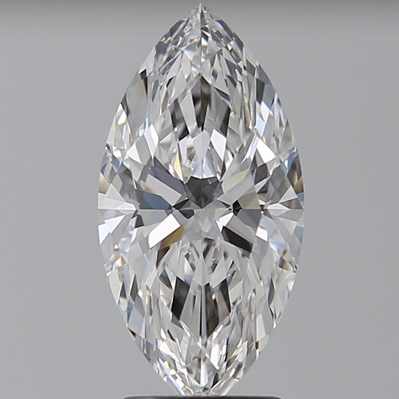 2.54 Carat Marquise Lab Diamond with  Cut Diamond in 14KT  view 1
