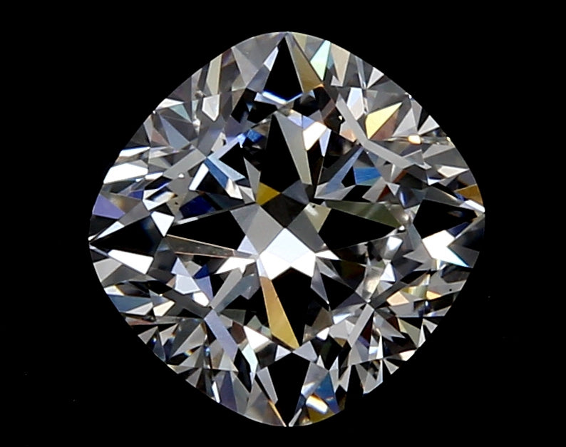 1.57 Carat Cushion Lab Diamond with  Cut Diamond in 14KT  view 1
