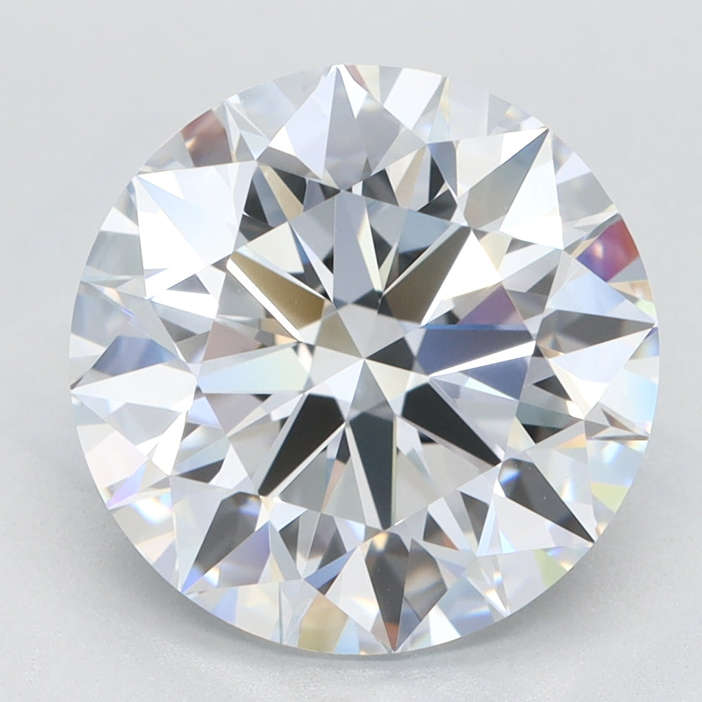 4.0 Carat Round Lab Diamond with  Cut Diamond in 14KT  view 1
