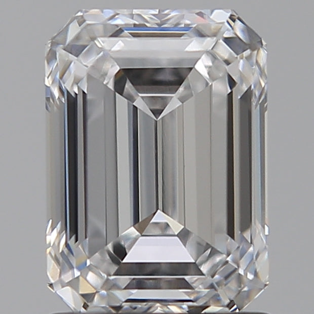 1.53 Carat Emerald Lab Diamond with  Cut Diamond in 14KT  view 1
