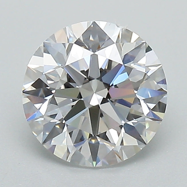 1.41 Carat Round Lab Diamond with  Cut Diamond in 14KT  view 1
