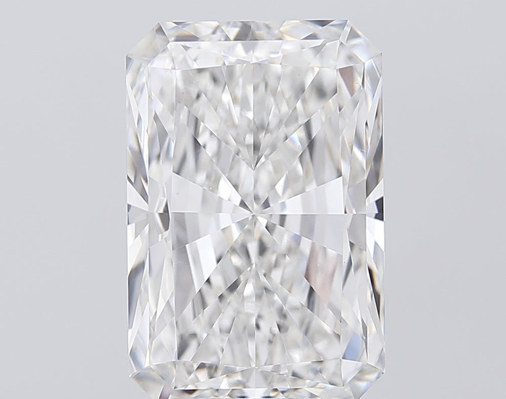 10.07 Carat Radiant Lab Diamond with  Cut Diamond in 14KT  view 1
