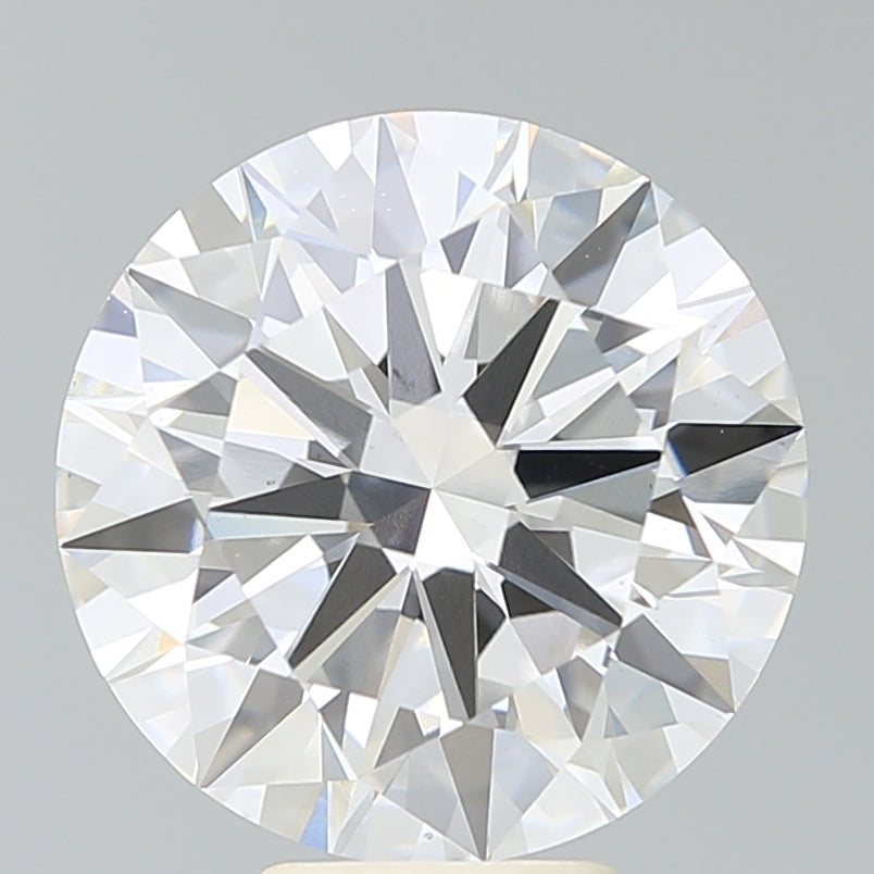 7.01 Carat Round Lab Diamond with  Cut Diamond in 14KT  view 1
