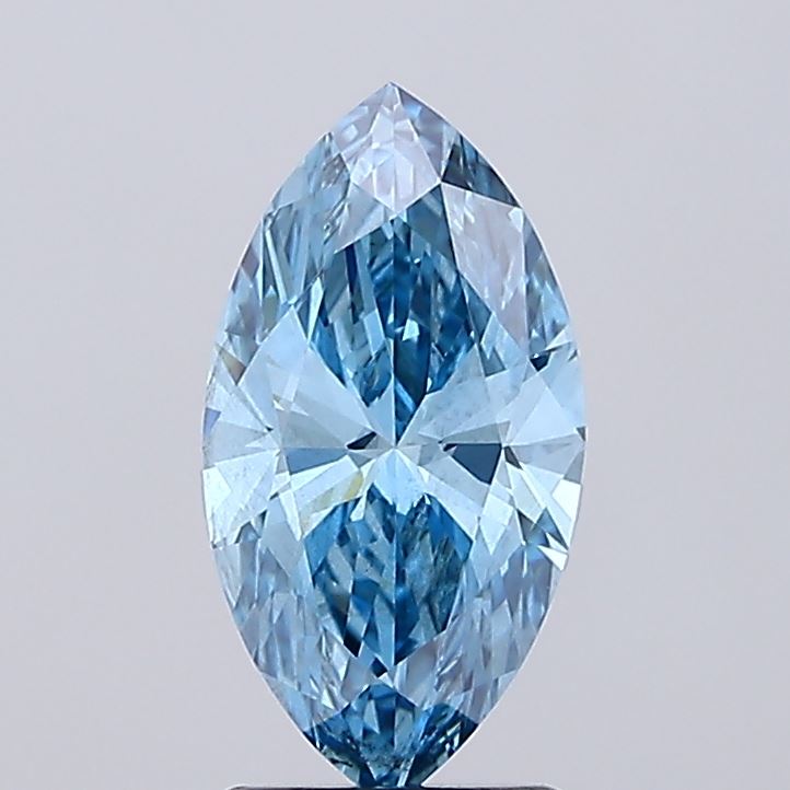 1.78 Carat Marquise Lab Diamond with  Cut Diamond in 14KT  view 1
