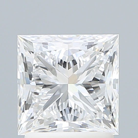 2.02 Carat Princess Lab Diamond with  Cut Diamond in 14KT  view 1
