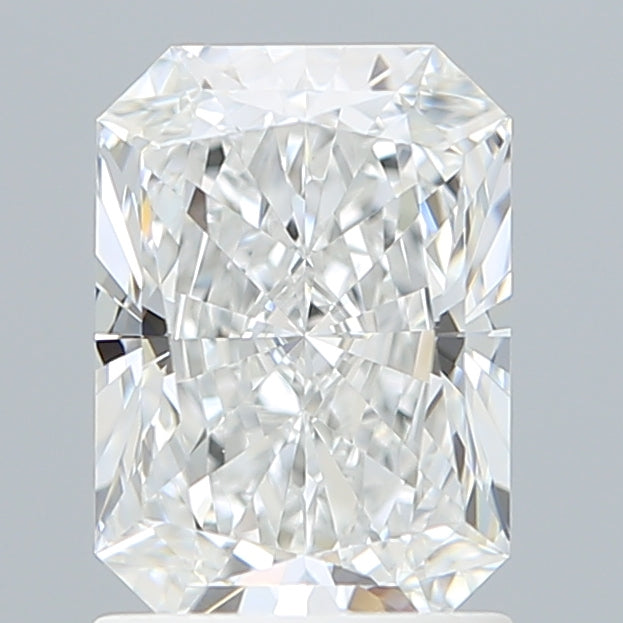 1.54 Carat Radiant Lab Diamond with  Cut Diamond in 14KT  view 1
