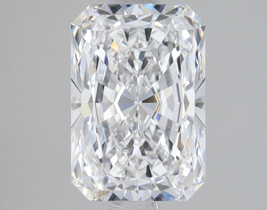 2.03 Carat Radiant Lab Diamond with  Cut Diamond in 14KT  view 1
