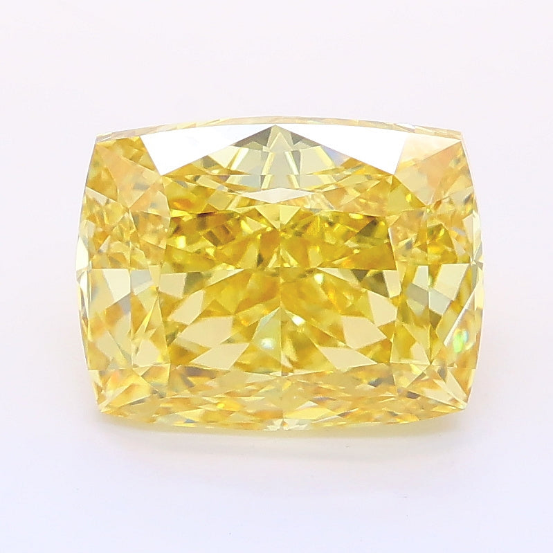 3.06 Carat Cushion Lab Diamond with  Cut Diamond in 14KT  view 1
