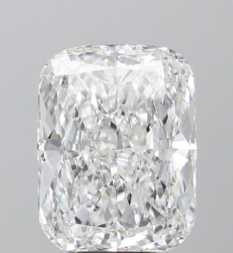 8.01 Carat Cushion Lab Diamond with  Cut Diamond in 14KT  view 1
