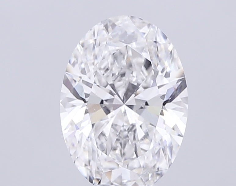6.2 Carat Oval Lab Diamond with  Cut Diamond in 14KT  view 1
