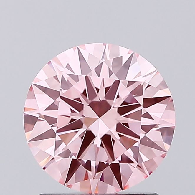 1.5 Carat Round Lab Diamond with  Cut Diamond in 14KT  view 1
