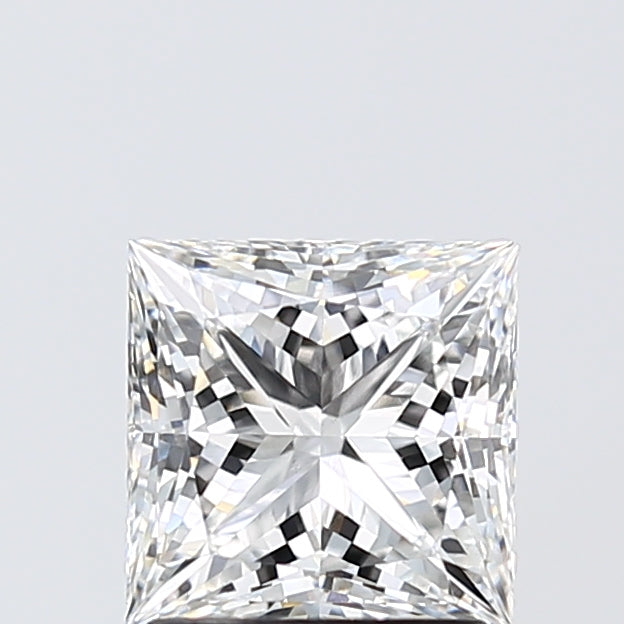 1.72 Carat Princess Lab Diamond with  Cut Diamond in 14KT  view 1
