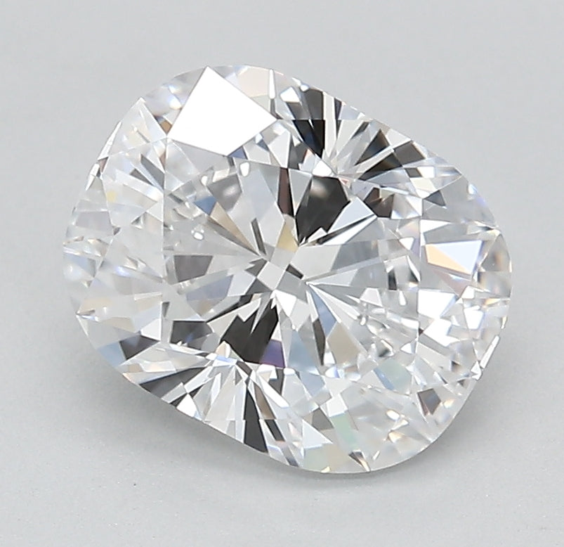 1.94 Carat Cushion Lab Diamond with  Cut Diamond in 14KT  view 1
