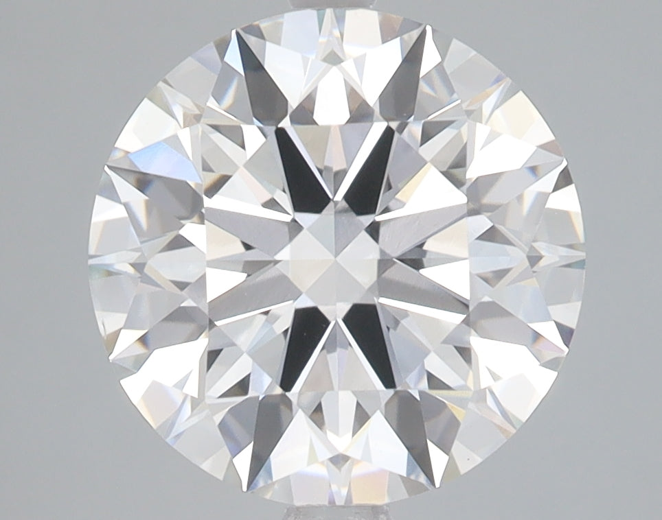 3.73 Carat Round Lab Diamond with  Cut Diamond in 14KT  view 1
