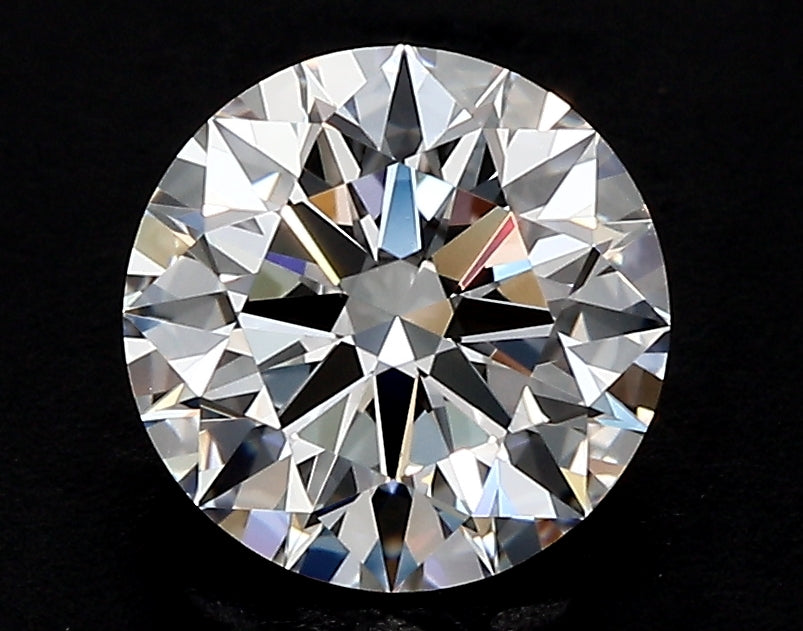 2.57 Carat Round Lab Diamond with  Cut Diamond in 14KT  view 1
