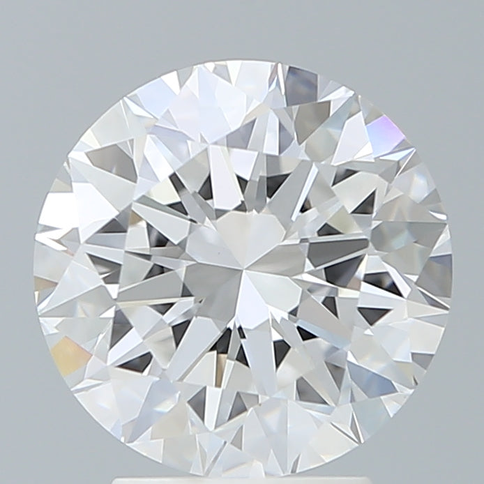 3.39 Carat Round Lab Diamond with  Cut Diamond in 14KT  view 1
