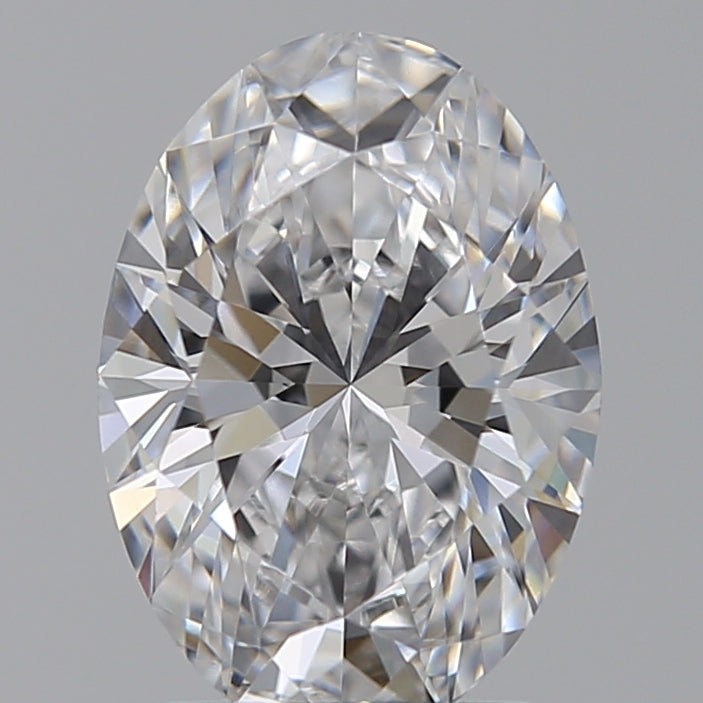 1.55 Carat Oval Lab Diamond with  Cut Diamond in 14KT  view 1
