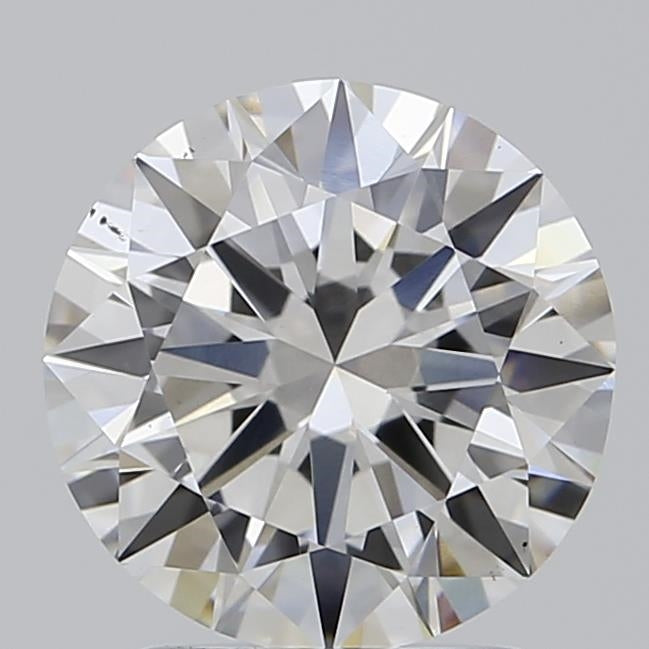 2.0 Carat Round Lab Diamond with  Cut Diamond in 14KT  view 1
